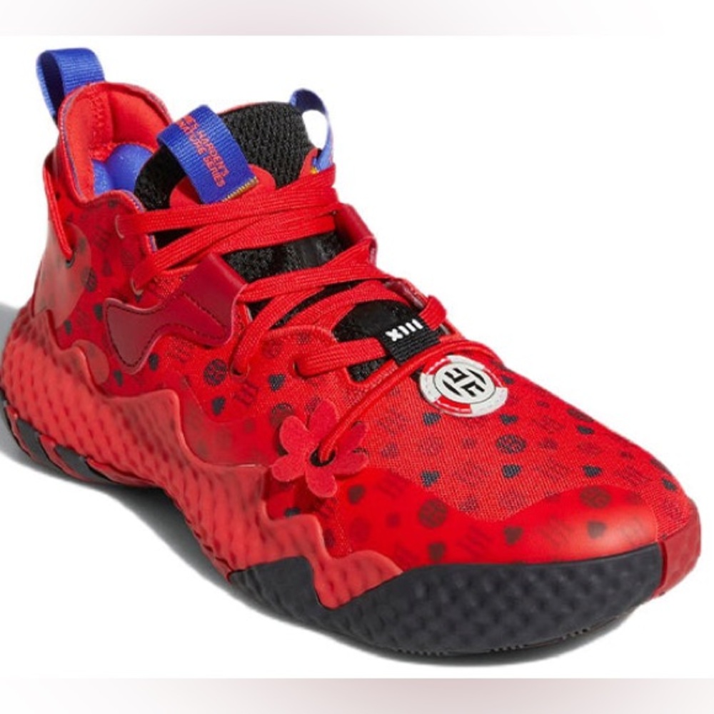 ADIDAS | Harden Vol. 6 Las Vegas vivid red monogram basketball shoes sneakers